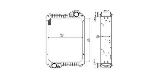 Radiator case ih - KRAMP [222890A5N]