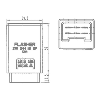 Releu semnalizare 12V, 21W - CNH Industrial [5083120]