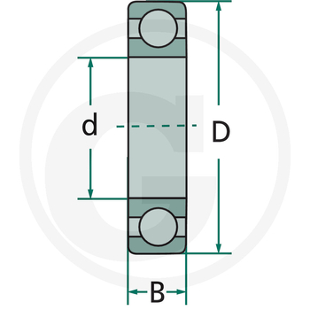 Rulment cu bile - 6202 2RS C3 - SKF [5576202 2RS C3]