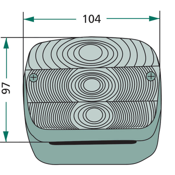 Set 2x lampa spate - magnet, 7poli, 12V - GRANIT [70799033]