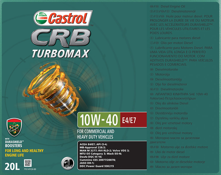 Ulei motor - Castrol CRB Turbomax 10W-40 E4/E7, 20l - Castrol [15BA26]