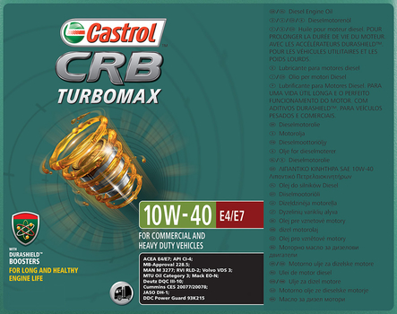 Ulei motor - Castrol CRB Turbomax 10W-40 E4/E7, 208 l - Castrol [15BA27]