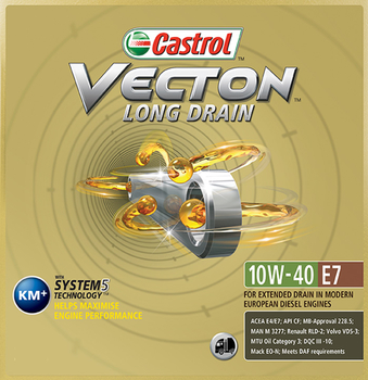 Ulei motor Vecton Long Drain 10W-40 E7, 208 l - Castrol [15B355]