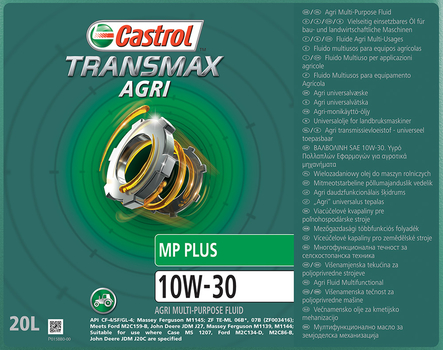 Ulei STOU - Transmax Agri MP Plus 10W-30, 20l - Castrol [15BF37]