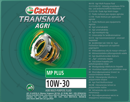 Ulei STOU - Transmax Agri MP Plus 10W-30, 208l - Castrol [15BF39]