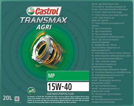Ulei STOU - Transmax Agri MP 15W-40, 20l - Castrol [15BF7F]