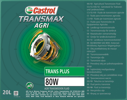 Ulei UTTO - Transmax Agri Trans Plus 80W, 20l - Castrol [15BF7B]