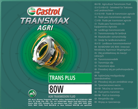 Ulei UTTO - Transmax Agri Trans Plus 80W, 208l - Castrol [15BF79]