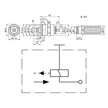 Solenoid - pompa injectie, 12V - Bosch [F 002 D13 640]