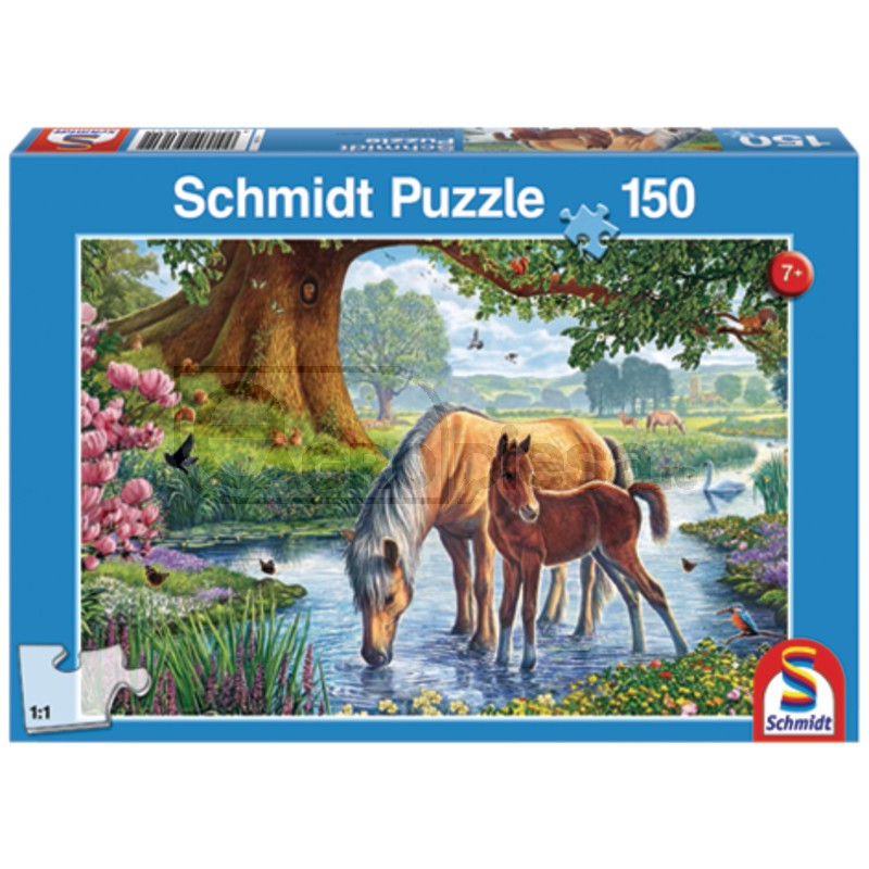 vin caii de la letea volumul 2 puzzle, caii la pasunat, 150 de piese - Schmidt [60056161]