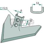 Brazdar laba de gasca - GRANIT [180043-PWV-1200]