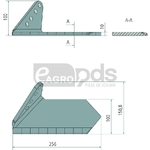 Brazdar cu aripi stanga - Endurance Carbide [19248101]