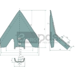 Brazdar tip picior de gasca - GRANIT [36007829]