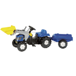 Tractor cu incarcator si trailer - Rolly Toys [600023929]