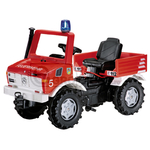 Tractor cu comutator, frana si lampa albastra - Rolly Toys [600036639]