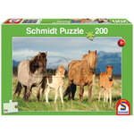 Puzzle, familie de cai, 200 de piese - Schmidt [60056199]