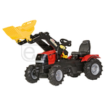 Tractor cu pedale - Case Puma CVX 225, cu incarcator si anvelope pneumatice - Rolly Toys [600611126]
