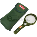 Lupa 6 x 60 mm si 8 x 16 mm, lentile acrilice, cu compas in maner, etui neopren cu orifiicu pentru curea - Scout [60099014]