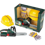 Set Bosch mini (ferastrau cu lant, casca, manusi) pentru copii 3+ - Klein [600K8456]