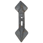 Brazdar cultivator 450x135x20mm reversibil curbat 2 orificii - KRAMP [CP2821]
