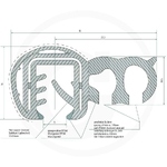 Cheder usa - stg/dr - tractor Case IH Farmall, JX / New Holland TD5000, TDD - GRANIT - [12208862]