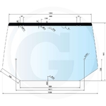 Geam luneta - GRANIT - [650S016997]