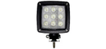 Lampa de lucru led 27w 3000lm dreptunghiulara 10 30v alba 100x100x81mm mufa deutsch tip flood 9 led uri kramp - KRAMP [LA10555]