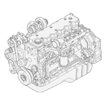 Motor FPT F4HE9684D J102 ptr combina New Holland TC, TC5000 - CNHi - [84459736]