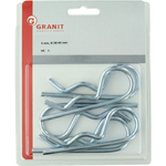 Splint elastic - siguranta tip R, 6mm, Zn (set 5buc in blister) - GRANIT - [4990076]